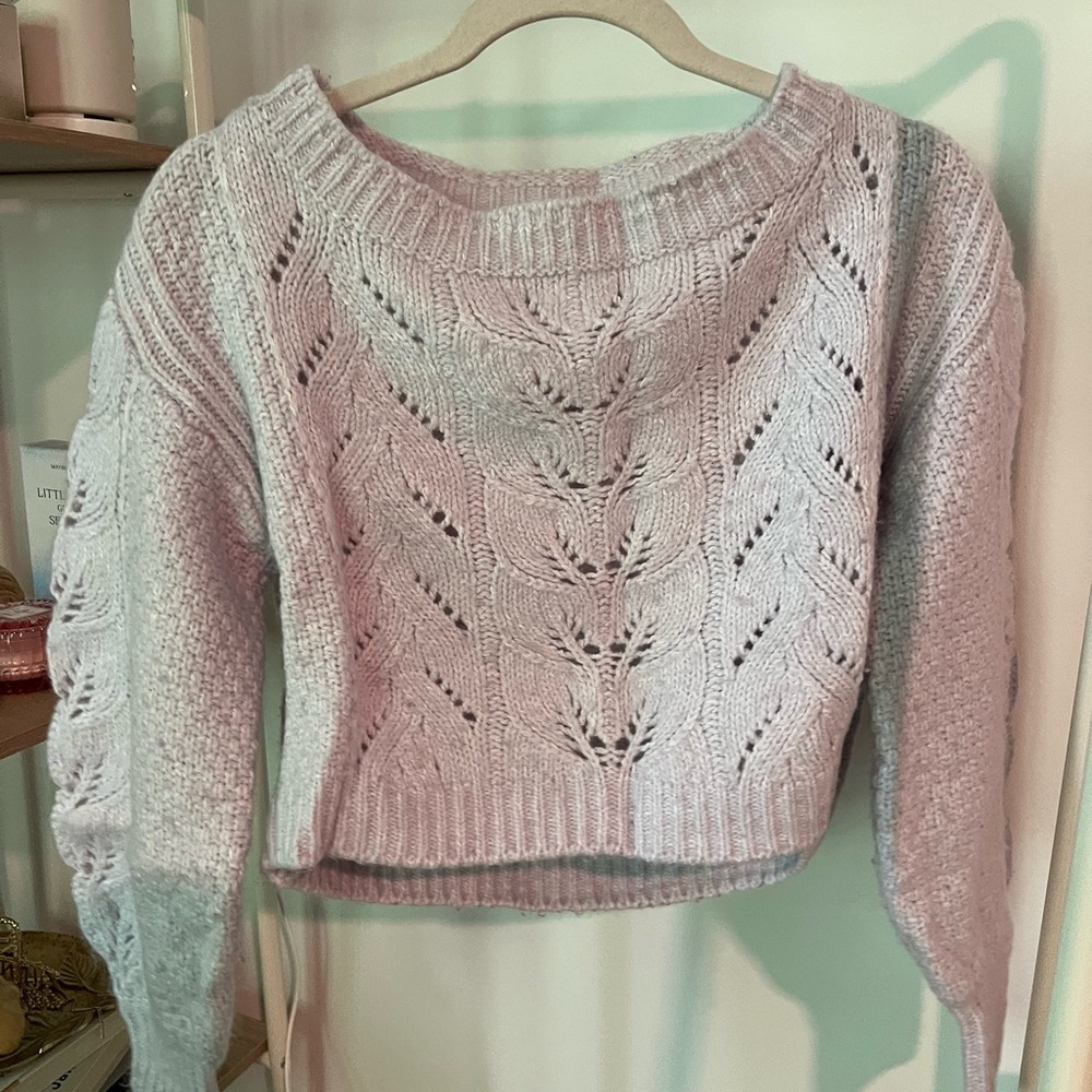 Women's lavender knit sweater
